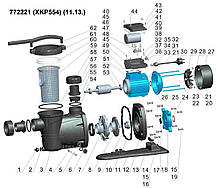 Насос для басейну 0.55кВт Hmax 10м Qmax 300л/хв LEO XKP554 (772221) Techno-Torba Гарант Якості, фото 4