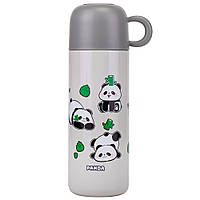 Металевий термос із чашкою "Cute panda" 500 мл, 4 кольори