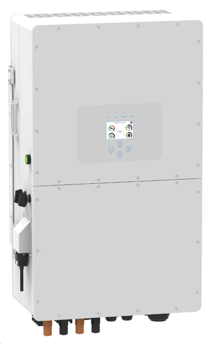 Інвертор гібридний DEYE 50 кВт 3Ф, HV, SUN-50K-SG01HP3-EU-BM4