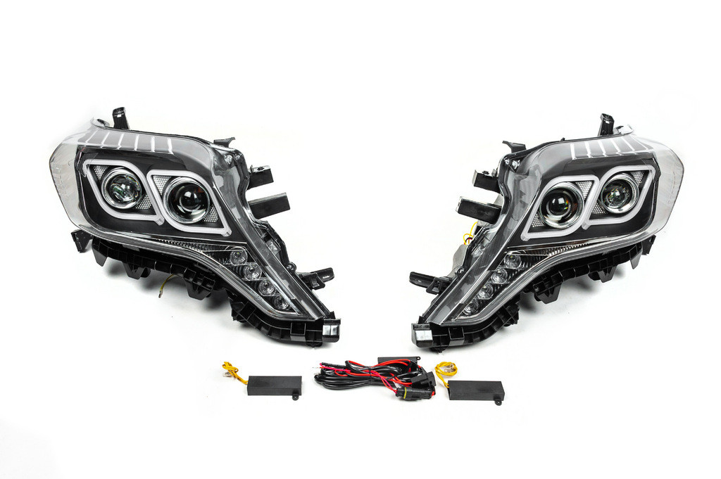 Передня оптика FullLED  2013-2017  2 шт  для Toyota Land Cruiser Prado 150