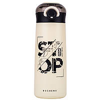 Металевий термос із чашкою та ложечкою "Open" 350 мл, 4 різновиди