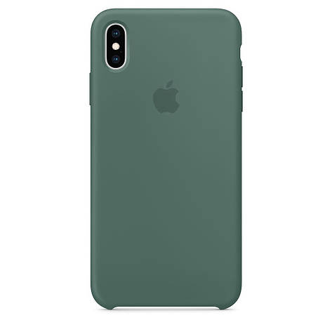 Чохол Silicone Case для iPhone Xs Max Pine Green 58, фото 1