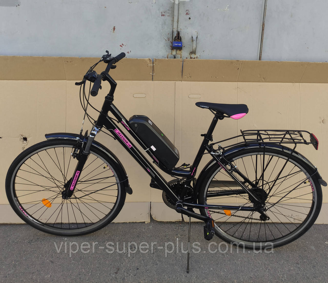 Електровелосипед Е-Crosser City Life NEW 28" Алюмінієва рама, 36V/500W/13Ah li-ion, (Pass система)