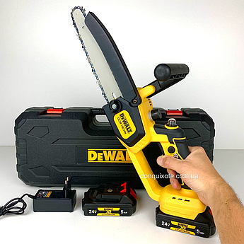 Акумуляторна пила DeWalt DCM190HN безщіткова (20 см 24V, 5 А) з автоматичним змащюванням ланцюга
