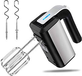 Міксер для кухні побутовий двовінчоковий з насадками для тіста Sokany на 5 швидкостей 800 Вт