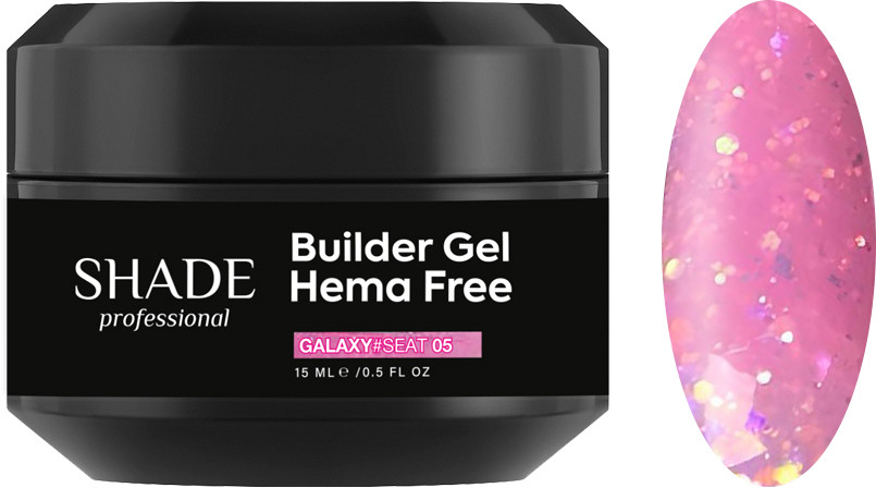 Білдер гель HEMA FREE BUILDER GEL GALAXY SEAT 05 Shade, 15 мл