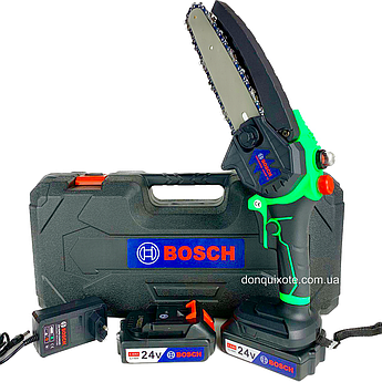 Акумуляторна мініпила Bosch UniversalChain 24 (24V, 5 Аh) з автоматичним змащенням ланцюга