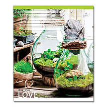 Зошит 36 листов лінія "Бріск" / Люблю квіти, фото 2