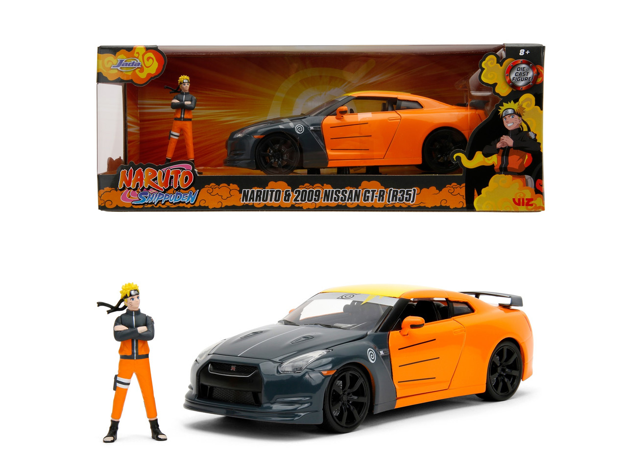 Машина металева Jada Наруто Ніссан GT-R з фігуркою Наруто 1:24 (253255054)
