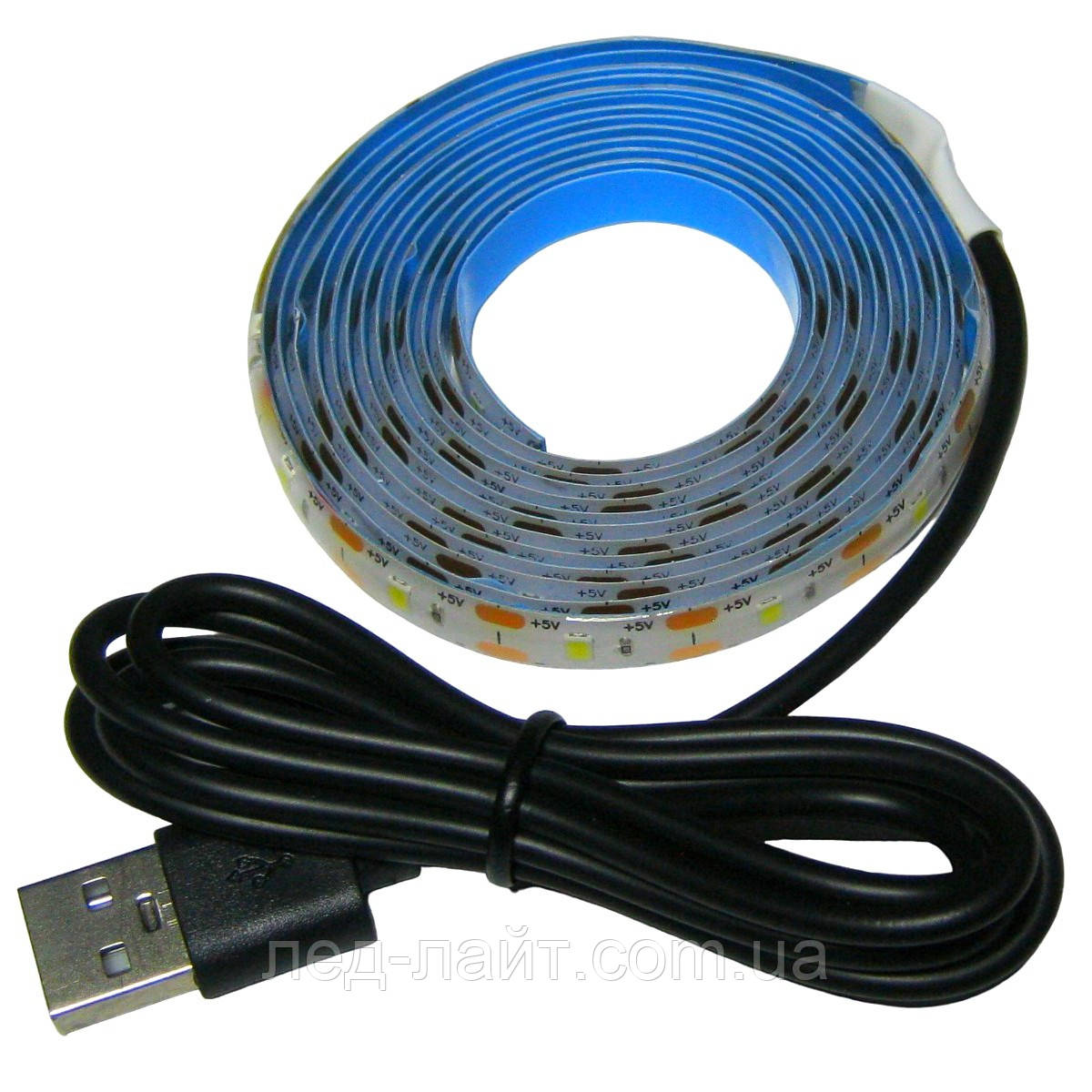 Комплект 2м LED стрічки USB 5V 2835(60LED/м) IP65