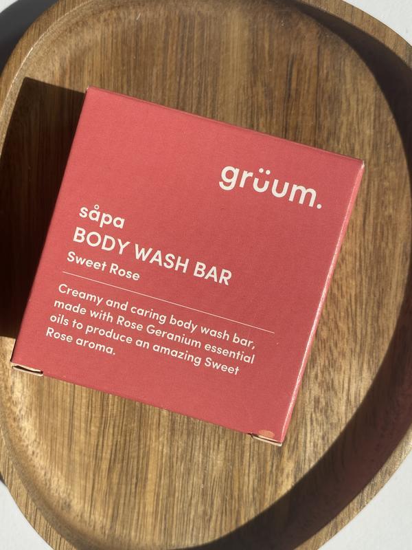 Gruum såpa body bar – sweet rose мило для тіла, фото 1