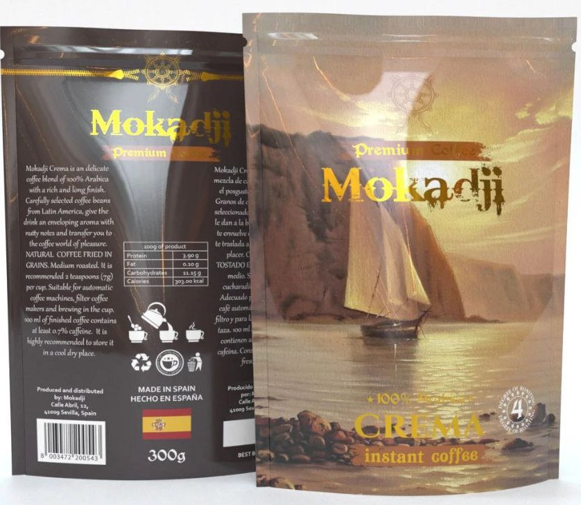 Кава розчинна Mokadji Crema 300г 100% Арабіка Іспанія