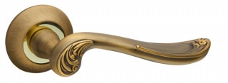 Ручка дверная Fuaro ART RM AB/GP-7 бронза/золото - фото 1 - id-p438632381