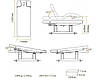 Стаціонарний масажний стіл електричний з ПІДІГРІВОМ арт 2259Н, фото 7