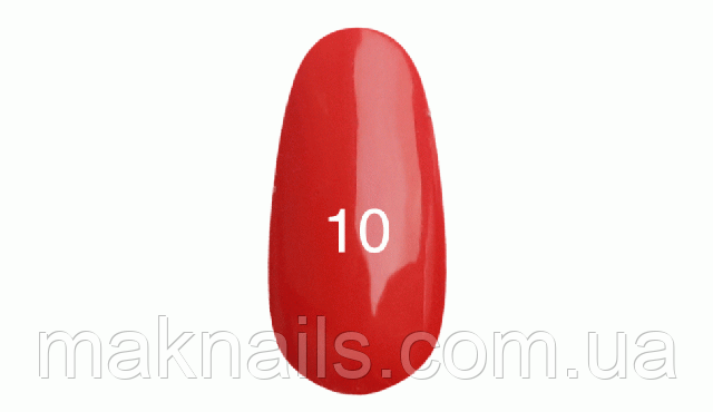 Гель лак № 10 ( алізариновий червоний ) 7 мл