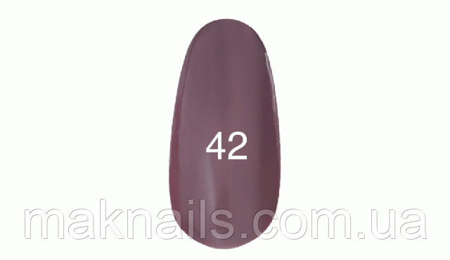 Гель лак №42 ( сіро-рожевий, емаль) 7 мл.