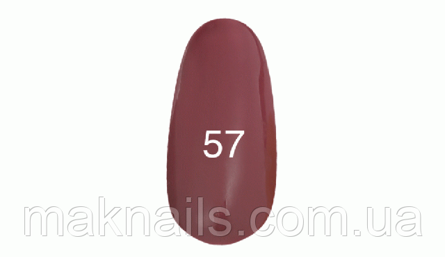 Гель лак №57 ( темний пурпурно-рожевий, емаль) 7 мл.