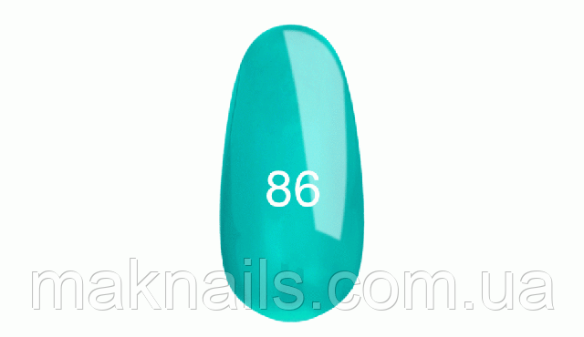 Гель лак №86 (темно-бірюзовий) 7 мл.