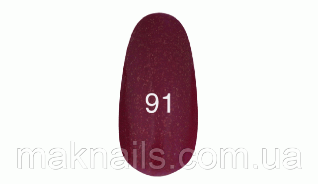 Гель лак №91 (вишневий з мерехтінням) 7 мл.