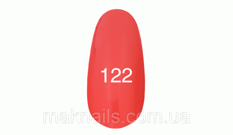 Гель лак № 122 (Глибокий кораловий) 7 мл.