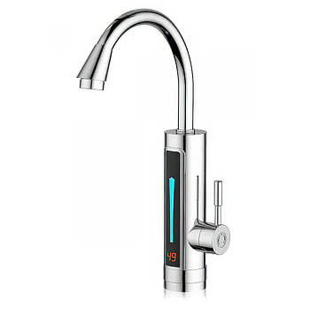 Електричний проточний кран-водонагрівач Water Heater Кран бойлер з дисплеєм та нижнім підключенням