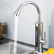 Електричний проточний кран-водонагрівач Water Heater Кран бойлер з дисплеєм та нижнім підключенням, фото 3