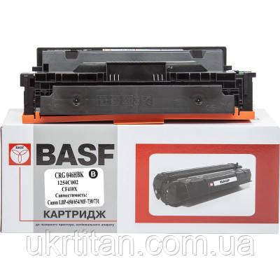 Оригінал! Картридж BASF Canon 046H, 1254C002/CF410X Black (KT-046HBK-U) - Вища Якість!