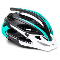 Оригінал! Шолом Cigna WT-016 М 57-61см Black/White/Turquoise (HEAD-039) - Вища Якість!