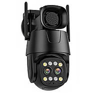 Вулична IP камера відеоспостереження з двома об'єктивами 4K 8MP WiFi Камера з віддаленим доступом, фото 8