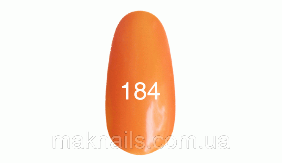Гель-лак No 184 (апельсиновий, емаль) 7 мл