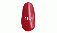 Гель лак № 187 карминово-красный, эмаль 7мл