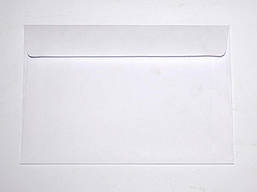 Конверт C5 229х162 білий СКЛ 0+1 клапан прямий