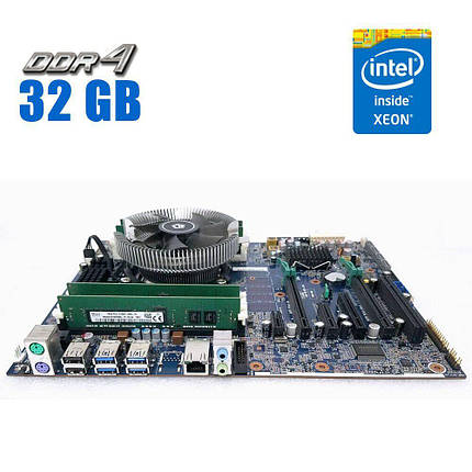 Комплект: Материнська плата HP Z440 / Intel Xeon E5-2650 v4 (12 (24) ядер по 2.2 - 2.9 GHz) / 32 GB DDR4 / Socket LGA 2011 v3+v4 /, фото 1