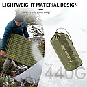 Матрац надувний надлегкий Naturehike CNH22DZ018, овальний зелений 183 см, фото 5