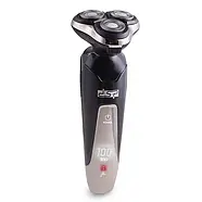 Електробритва чоловіча акумуляторна з плаваючими головками DSP 60017 Для вологого та сухого гоління, фото 4