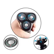 Електробритва чоловіча акумуляторна з плаваючими головками DSP 60017 Для вологого та сухого гоління, фото 3