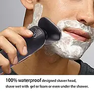 Електробритва чоловіча акумуляторна з плаваючими головками DSP 60017 Для вологого та сухого гоління, фото 2