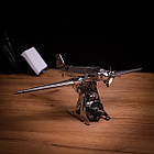 Колекційна модель-конструктор Metal Time Remarkable Douglas механічний літак DC-3, фото 5