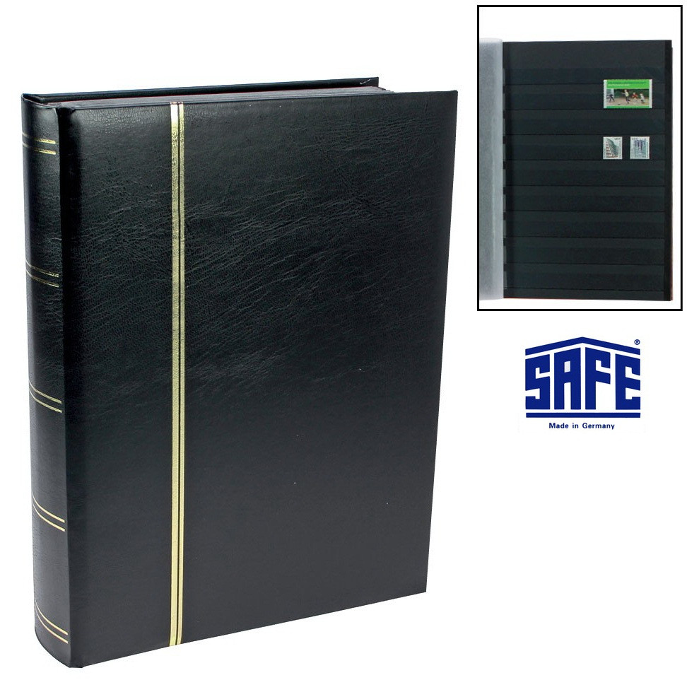 Кляссер SAFE - 64 сторінки - А4 - чорні листи - ватована обкладинка