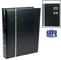 Кляссер SAFE - 64 страницы - А4 - чёрные листы - ватированная обложка