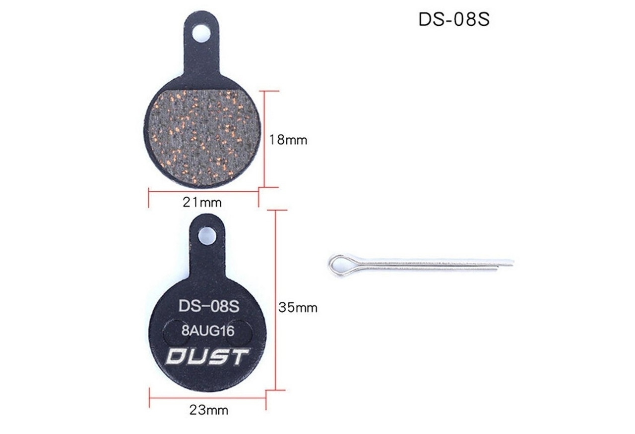 Гальмівні колодки DUST DS-08S напівметал (BRS-021)