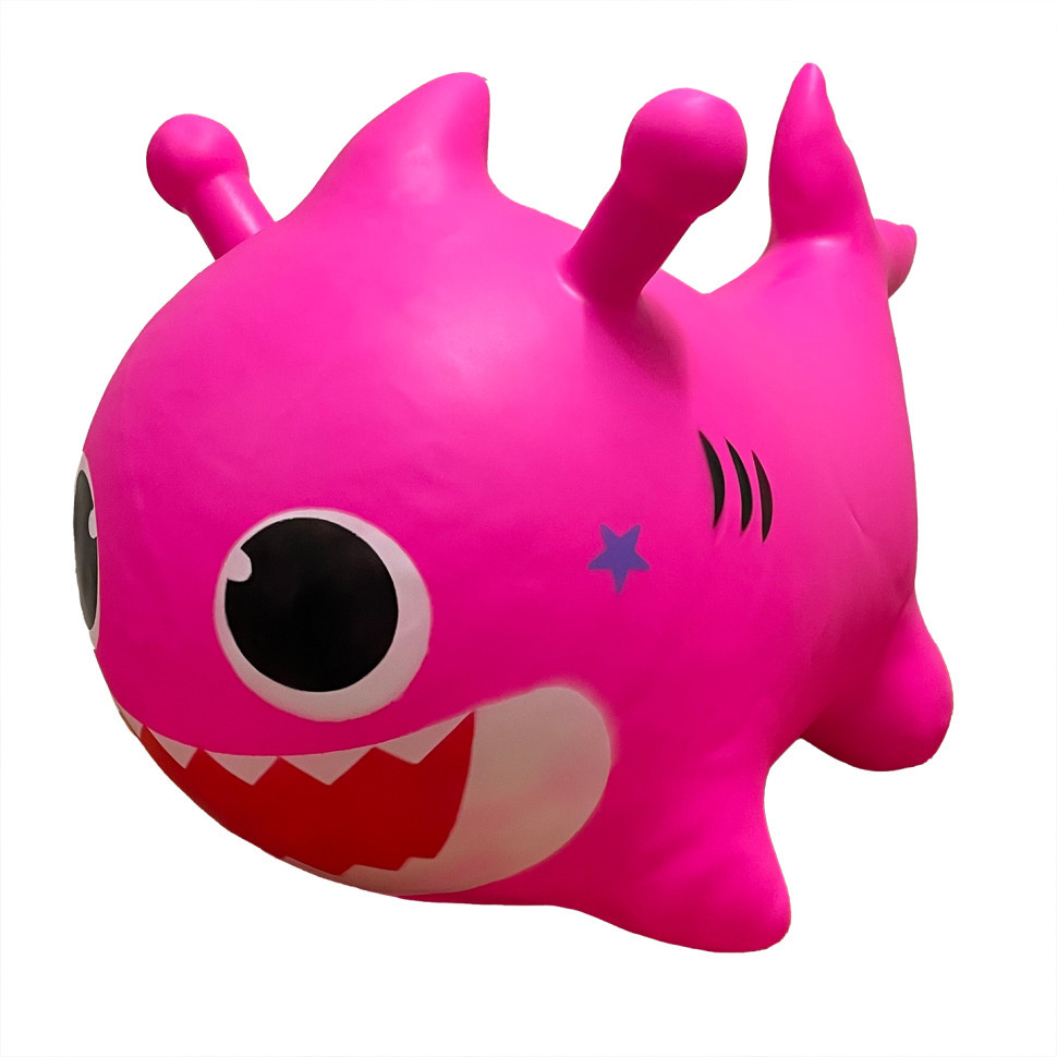 Детская игрушка-прыгун «Акула» MS 4158 музыка, свет Розовый от 33Cows - фото 1 - id-p2318720446
