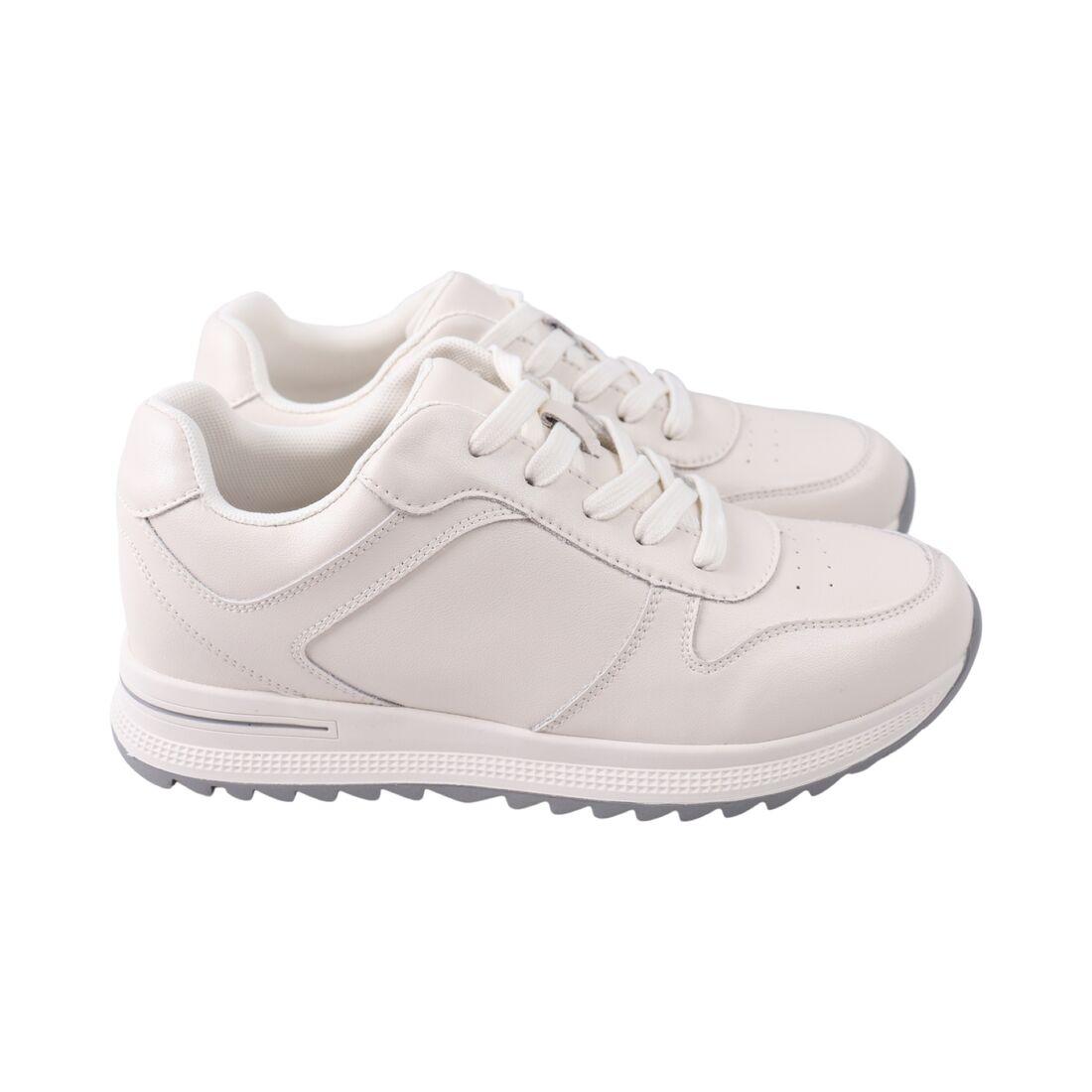 Кросівки жіночі Farinni молочні натуральна шкіра, 37, фото 1