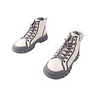 Черевики жіночі Farinni молочні натуральна шкіра, 40, фото 5