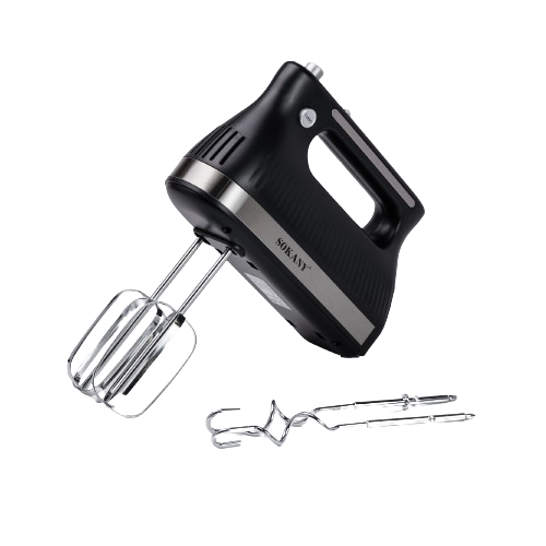 Кухонний міксер ручний з 2 насадками Sokany електроміксер для збивання крему, яєць, вершків 300 Вт