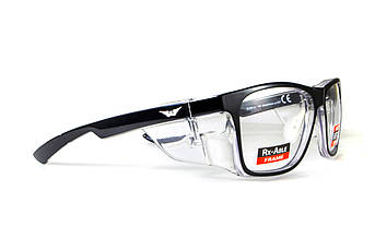 Окуляри під діоптрії Global Vision RX-T Сrystal Black (rx-able) (clear), прозорий в двокольоровій оправі