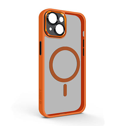 Чохол накладка ArmorStandart TPU Unit MagSafe SE для Apple iPhone 15 Plus Orange Black (ARM75373), фото 1