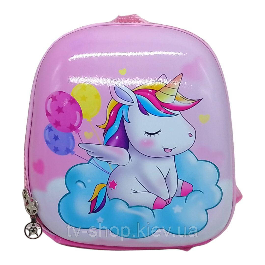 Рюкзак дитячий каркасний Єдиноріг, 30 см, фото 1