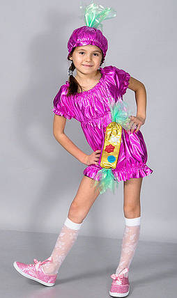 Дитячий карнавальний костюм "Цукерочка" розмiр :30-32(роз);34(салат), фото 2
