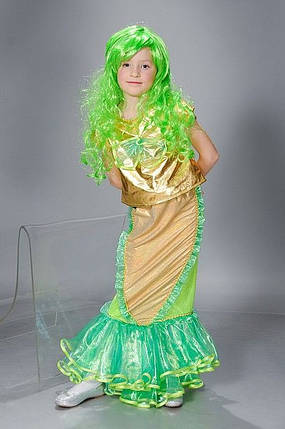 Дитячий карнавальний костюм "Русалонька" р. 32-34 на ріст 128-134 см, фото 1